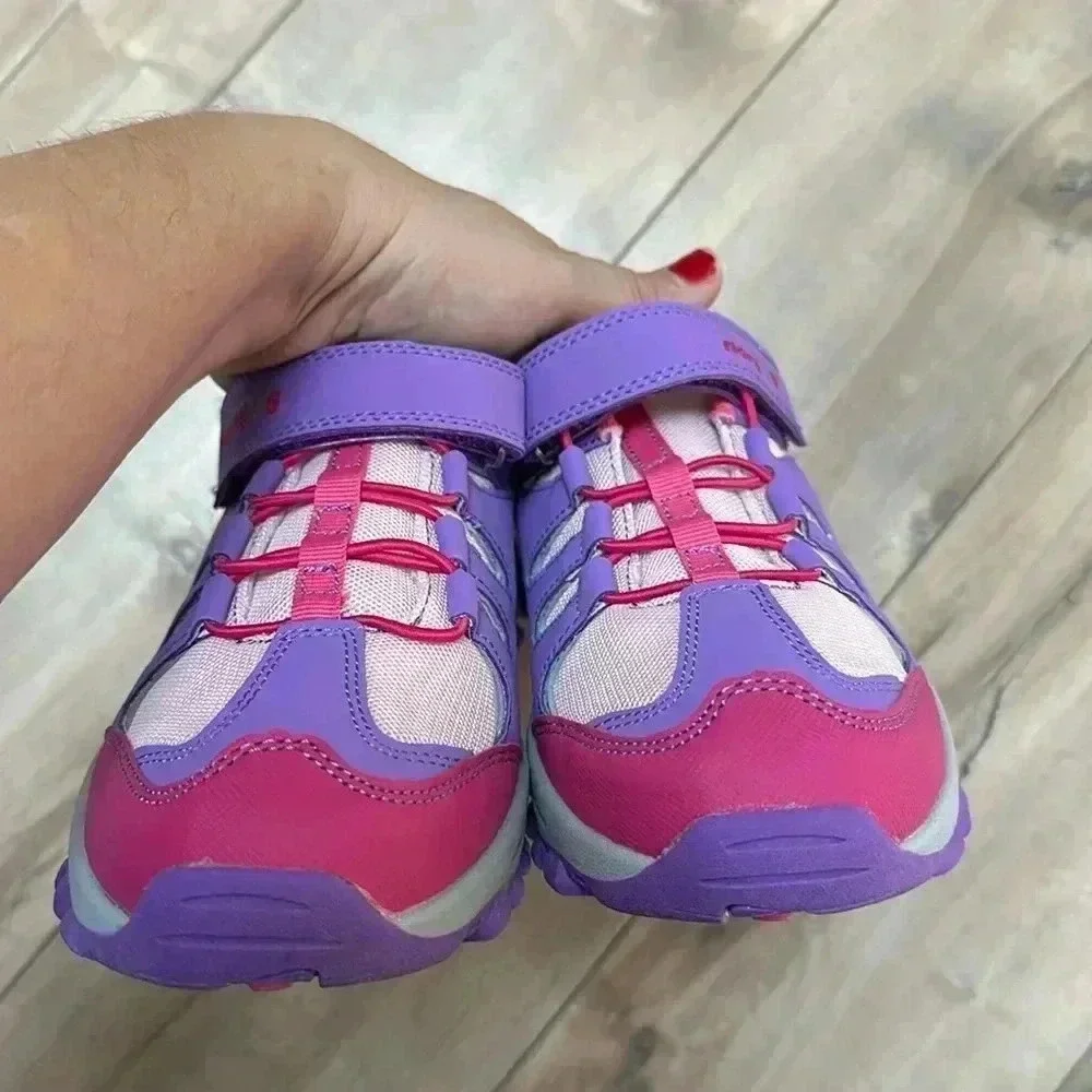 NEW Nortiv8 Kids Non Slip Hiking Shoes Pink Purple Girls Kids Sz 4